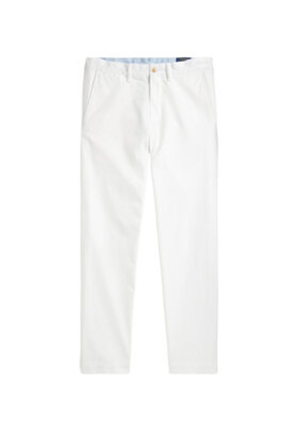 Polo Ralph Lauren Spodnie materiałowe 710690138059 Biały Regular Fit. Kolor: biały. Materiał: bawełna