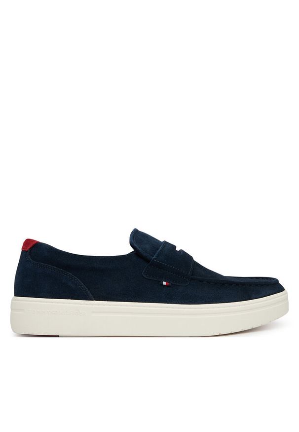 TOMMY HILFIGER - Półbuty Tommy Hilfiger. Kolor: niebieski