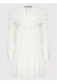 IRO Sukienka codzienna Dovy AQ137 Biały Regular Fit. Okazja: na co dzień. Kolor: biały. Materiał: wiskoza. Typ sukienki: proste. Styl: casual #4