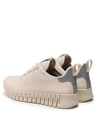 ecco - ECCO Sneakersy Gruuv W 21823301378 Beżowy. Kolor: beżowy. Materiał: skóra #4