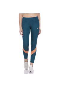 Legginsy treningowe damskie Adidas Own The Run. Kolor: zielony. Materiał: poliester, elastan. Sport: bieganie