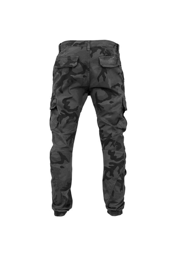 Urban Classics - Męskie Spodnie Joggingowe Camo Cargo. Kolor: zielony, wielokolorowy, szary, brązowy