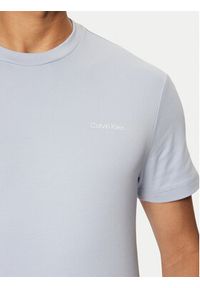 Calvin Klein T-Shirt Micro Logo K10K109894 Niebieski Regular Fit. Kolor: niebieski. Materiał: bawełna