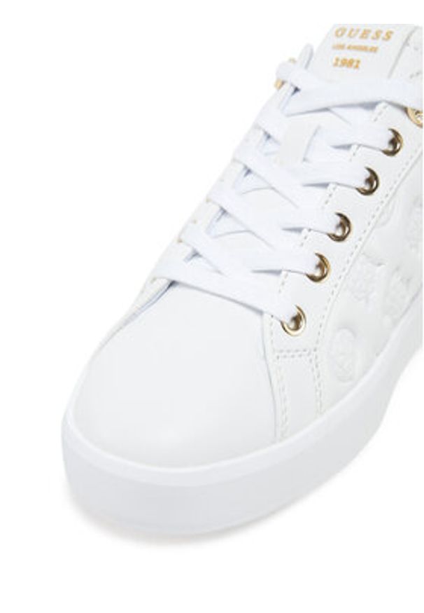 Guess Sneakersy FLJRON FAL12 Biały. Kolor: biały. Materiał: skóra