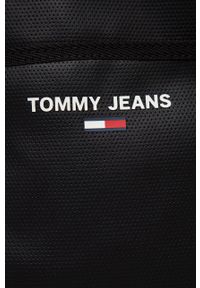 Tommy Jeans saszetka kolor czarny. Kolor: czarny. Wzór: nadruk