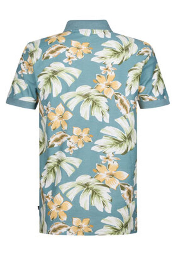 Petrol Industries Polo M-1050-POL908 Błękitny Regular Fit. Typ kołnierza: polo. Kolor: niebieski. Materiał: bawełna