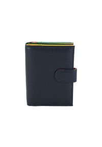 Barberini's - Portfel skórzany BARBERINI'S granatowy D-8578-4. Kolor: niebieski. Materiał: skóra. Wzór: kolorowy #1