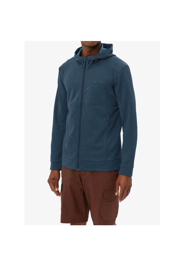 Bluza polarowa męska Vaude Neyland Hiking Hoody. Kolor: zielony. Materiał: polar