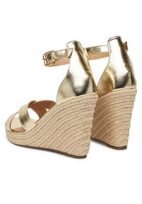 ONLY Shoes Espadryle Onlamelia-18 Pu Foil Wedge 15335554 Złoty. Kolor: złoty. Materiał: skóra