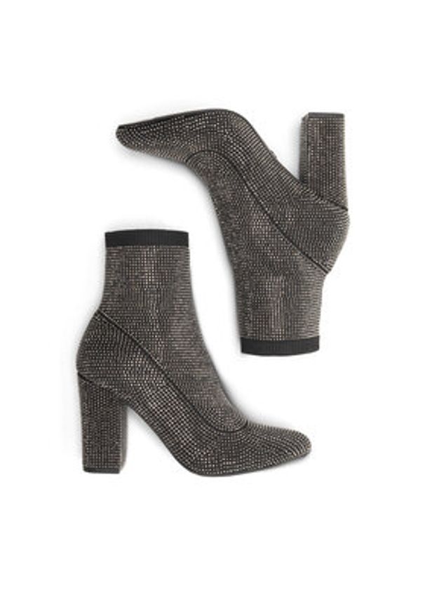 Nine West Botki KAS BYCCC03 Czarny. Kolor: czarny. Materiał: materiał