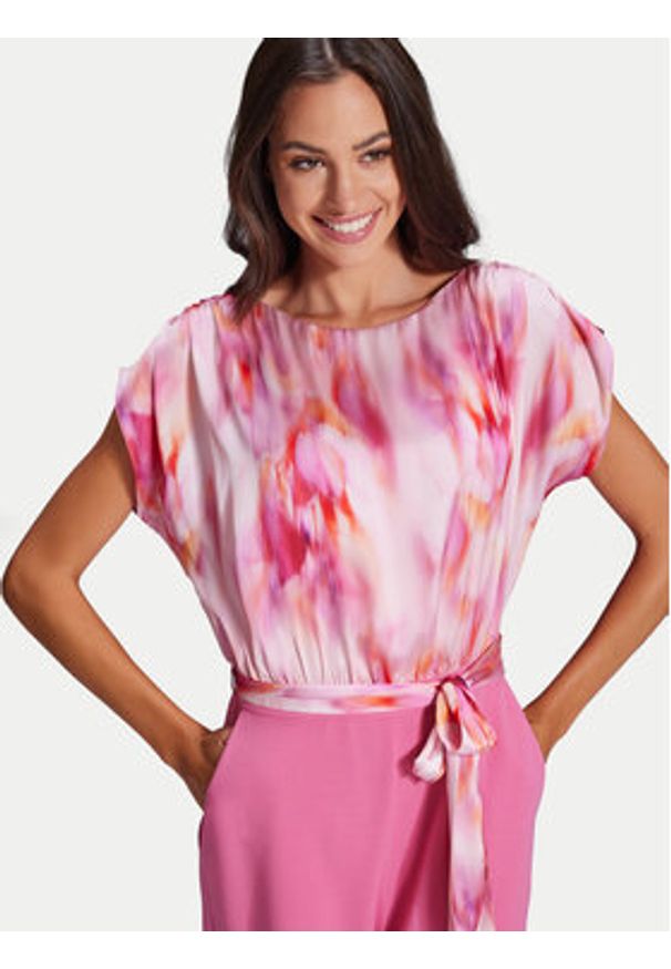 Swing Kombinezon 3AG01700 Różowy Regular Fit. Kolor: różowy. Materiał: syntetyk