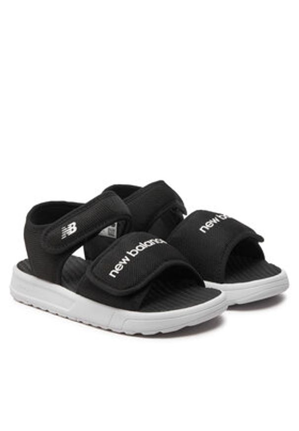 New Balance Sandały SYA750J3 Czarny. Kolor: czarny. Materiał: materiał