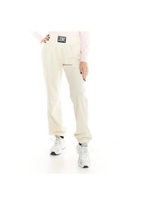 LEONE 1947 APPAREL - Damskie sztruksowe spodnie dresowe Leone Leisure. Kolor: biały. Materiał: dresówka, sztruks. Sport: fitness