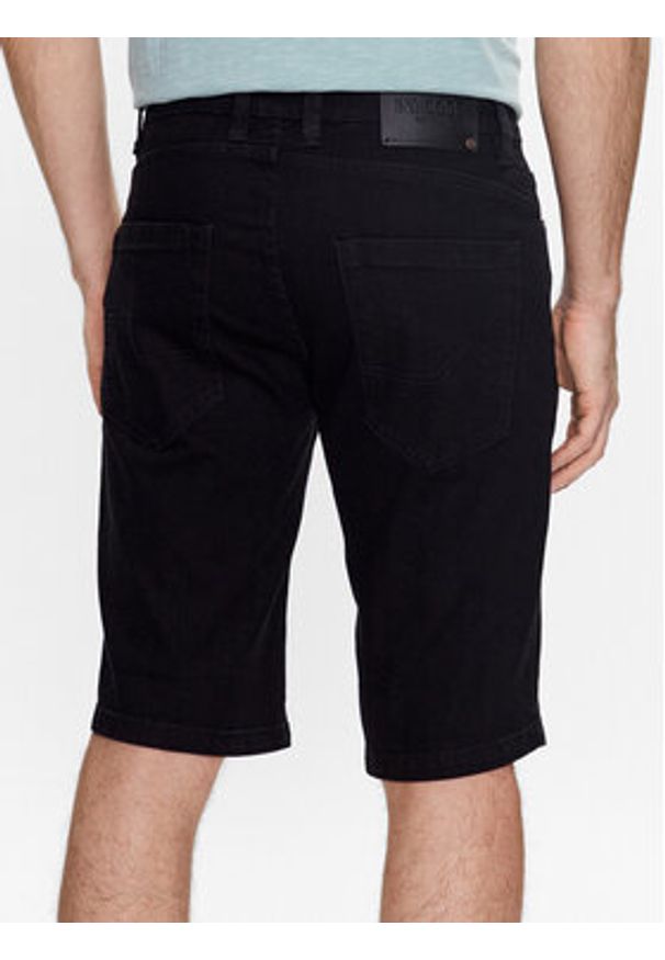 INDICODE Szorty jeansowe Kaden 70-100 Czarny Regular Fit. Kolor: czarny. Materiał: bawełna