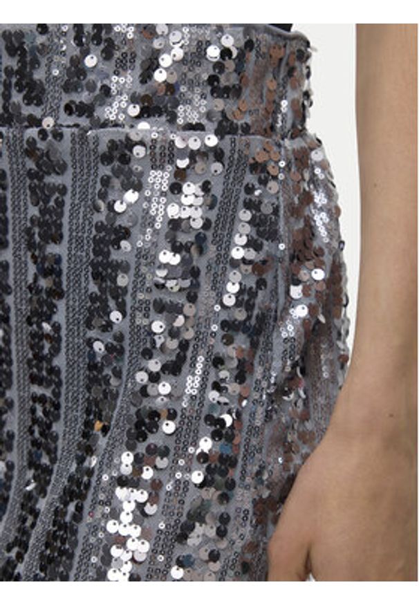 Vero Moda Szorty materiałowe Efa 10335727 Srebrny Loose Fit. Kolor: srebrny. Materiał: syntetyk