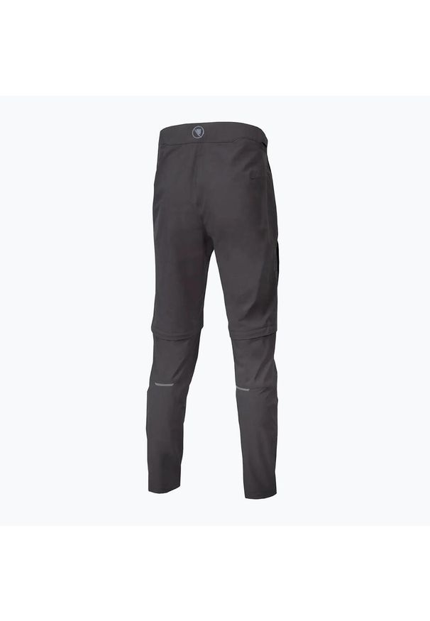 ENDURA - Spodnie rowerowe męskie Endura GV500 Zip Off. Kolor: czarny