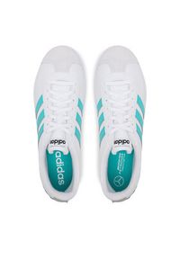 Adidas - adidas Sneakersy Mercedes - AMG Petronas Formula One Team Vl Court Base Trainers JR1069 Biały. Kolor: biały. Materiał: skóra #6