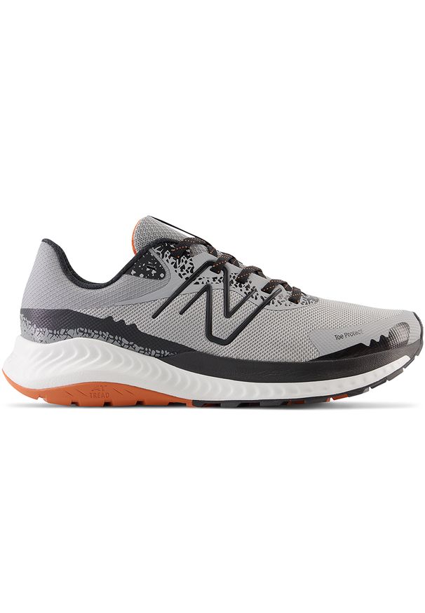 Buty męskie New Balance DynaSoft Nitrel v5 MTNTRMG5 – szare. Kolor: szary. Materiał: materiał, syntetyk. Szerokość cholewki: normalna. Sport: bieganie, fitness