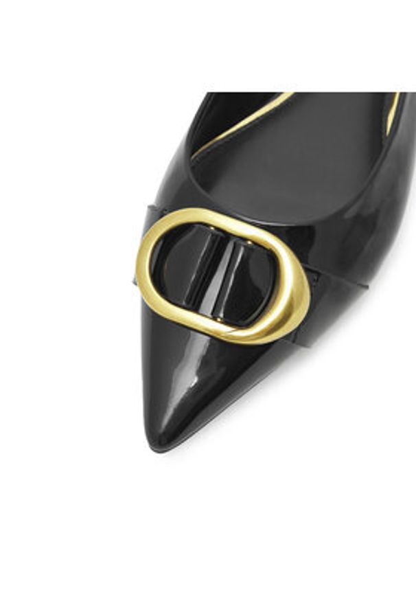 Nine West Baleriny WFA2551-1 Czarny. Kolor: czarny. Materiał: skóra