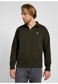 Lee - WRANGLER MĘSKA BLUZA HALF ZIP SWS OLIVE NIGHT 112355752 LL99016192