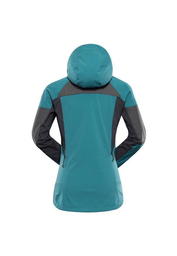 ALPINE PRO - Kurtka softshell damska Alpine Pro Esprita 2. Kolor: zielony. Materiał: softshell. Sport: turystyka piesza