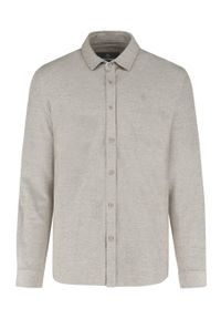 Volcano - Bawełniana koszula, Regular Fit, K-NAIROBI. Okazja: na co dzień. Materiał: bawełna. Długość rękawa: długi rękaw. Długość: długie. Wzór: melanż. Styl: casual, klasyczny #1