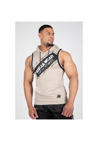 GORILLA WEAR - Loretto Z kapturem Top bez rękawów - Beżowy. Typ kołnierza: kaptur. Kolor: beżowy. Długość rękawa: bez rękawów. Styl: sportowy #1
