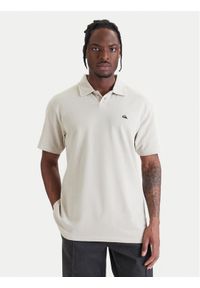 Quiksilver Polo Mw Pique Polo EQYKT04392 Beżowy Regular Fit. Typ kołnierza: polo. Kolor: beżowy. Materiał: bawełna #1