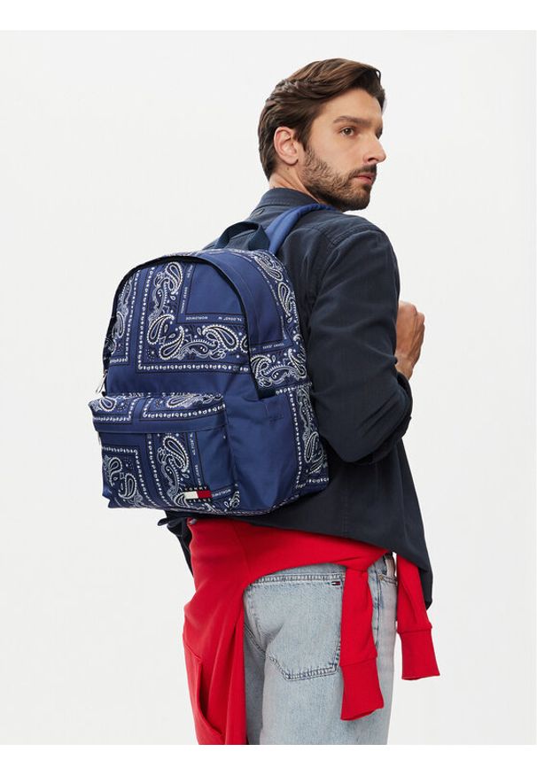 Tommy Jeans Plecak Tjm Ess Daily Bandana Backpack AM0AM14473 Niebieski. Kolor: niebieski. Materiał: materiał