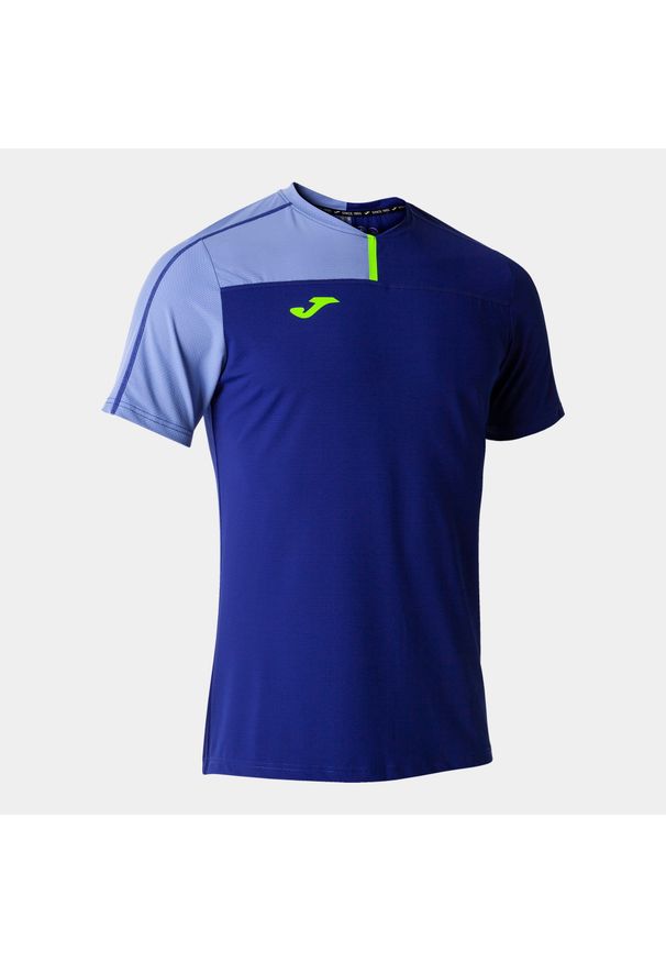 Koszulka tenisowa męska z krótkim rękawem Joma Smash Short Sleeve. Kolor: niebieski. Długość rękawa: krótki rękaw. Długość: krótkie. Sport: tenis