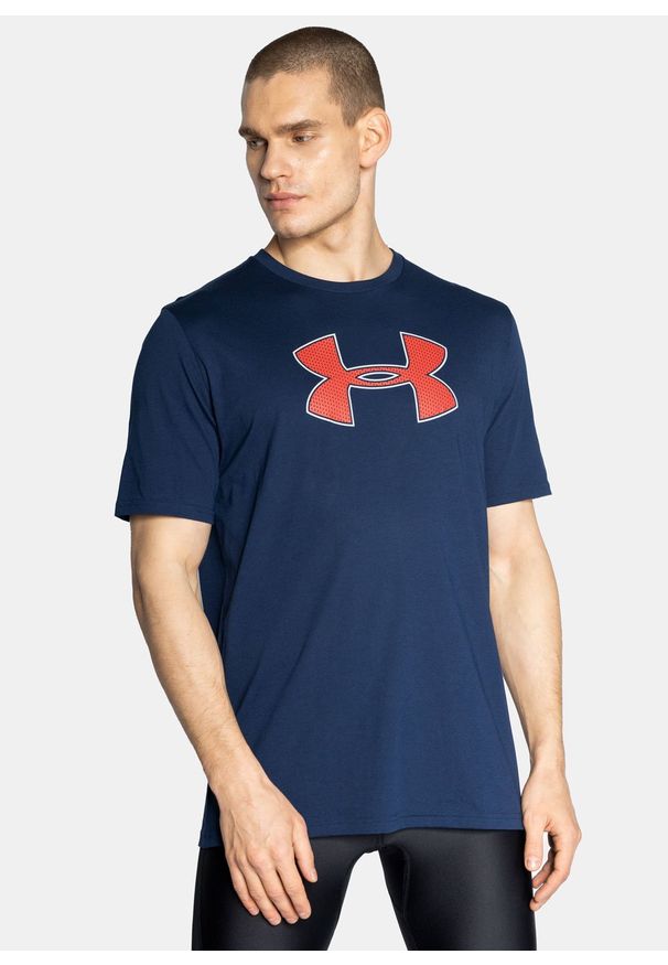 Koszulka męska Under Armour Sportstyle Big Logo SS (1329583-408). Kolor: niebieski. Materiał: poliester, materiał, bawełna. Sport: fitness