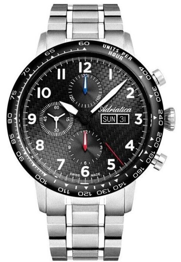 Zegarek męski Adriatica A8383.4124ACH srebrny. Kolor: srebrny
