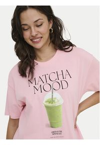 only - ONLY T-Shirt Vivvi 15346761 Różowy Regular Fit. Kolor: różowy. Materiał: bawełna #2