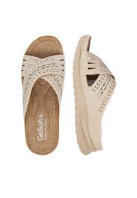 Go Soft Klapki CEO-WYL05010-08 Beżowy. Kolor: beżowy. Materiał: skóra #7