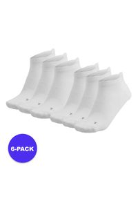 XTREME - Skarpety Fitness unisex Sneaker – 6 szt. – Białe. Kolor: biały. Materiał: poliamid, elastan. Sport: fitness