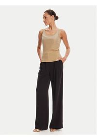 Rinascimento Top CFC0124040003 Beżowy Regular Fit. Kolor: beżowy. Materiał: bawełna #4