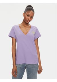 Pinko T-Shirt Turbato 100372 A151 Fioletowy Regular Fit. Kolor: fioletowy. Materiał: bawełna #1