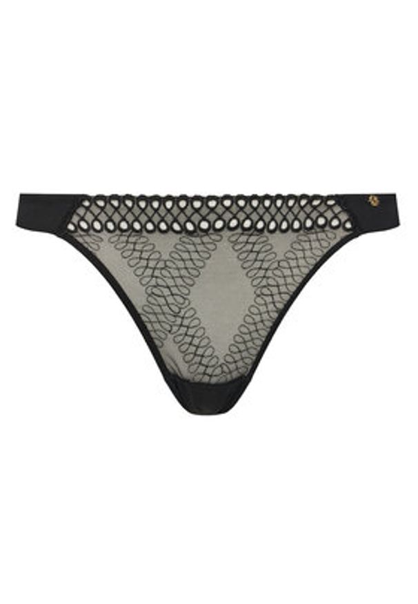 BOSS Stringi Eyelet 50540420 Czarny. Kolor: czarny. Materiał: syntetyk