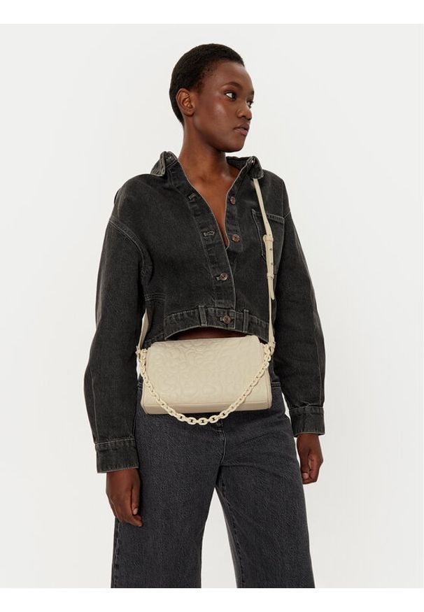 Tous - TOUS Torebka Greta 2002019601 Beżowy. Kolor: beżowy. Materiał: skórzane