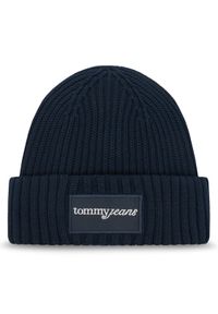 Tommy Jeans Czapka Script AW0AW17909 Granatowy. Kolor: niebieski. Materiał: bawełna #1