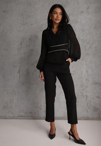 Renee - Czarne Klasyczne Spodnie VICES Garniturowe High Waist Dimaia. Okazja: na co dzień, na spotkanie biznesowe, do pracy, na imprezę. Stan: podwyższony. Kolor: czarny. Styl: klasyczny #1