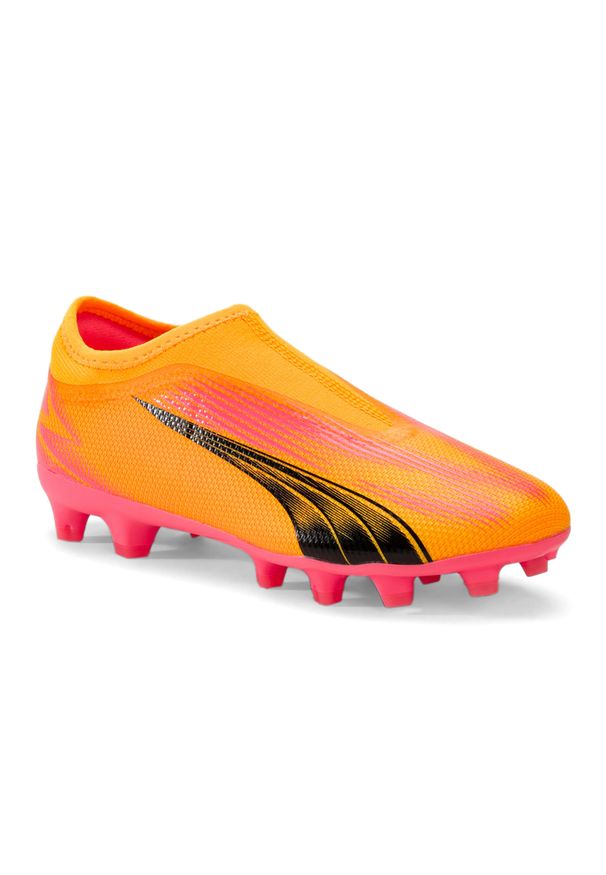 Puma - Buty piłkarskie dziecięce PUMA Ultra Match LL FG/AG Jr. Kolor: pomarańczowy, wielokolorowy, różowy. Sport: piłka nożna