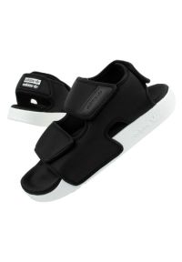 Adidas - Sandały adidas Adilette U EG5025 czarne. Zapięcie: rzepy. Kolor: czarny. Materiał: materiał. Sezon: lato