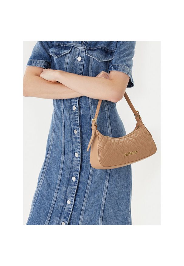 Love Moschino - Torebka LOVE MOSCHINO. Kolor: beżowy