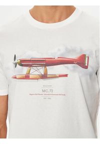 Aeronautica Militare T-Shirt 241TS2252J607 Écru Regular Fit. Materiał: bawełna