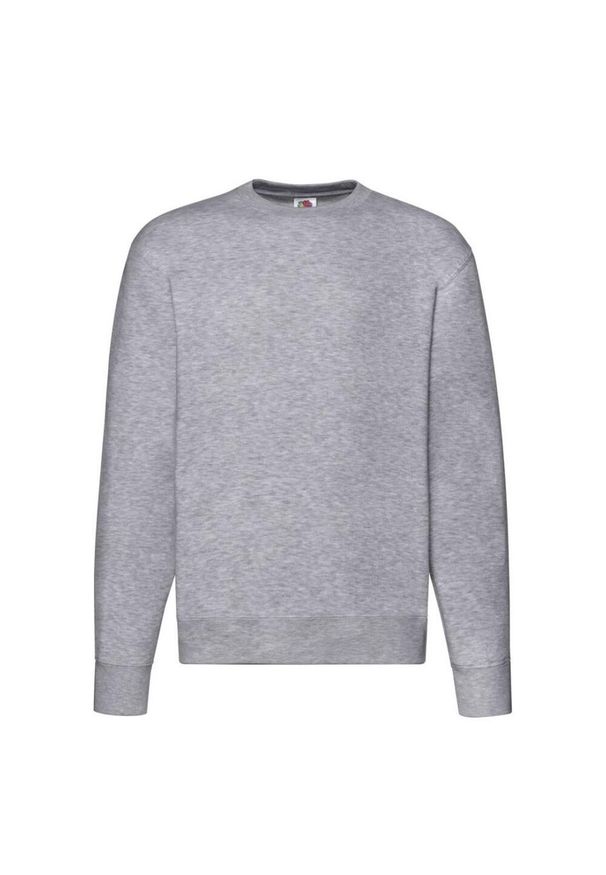 FRUIT OF THE LOOM - Męska Bluza Rozpinana Premium Heather. Kolor: szary