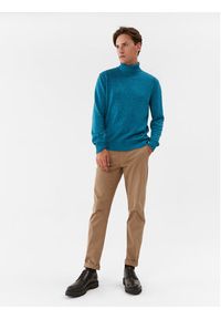 United Colors of Benetton - United Colors Of Benetton Golf 1235U2522 Niebieski Regular Fit. Typ kołnierza: golf. Kolor: niebieski. Materiał: syntetyk #3