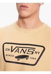 Vans Bluza Mn Full Patch Crew Ii VN0A45CI Beżowy Classic Fit. Kolor: beżowy. Materiał: bawełna #5