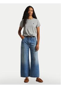 Polo Ralph Lauren T-Shirt 211898698008 Szary Regular Fit. Typ kołnierza: polo. Kolor: szary. Materiał: bawełna #3