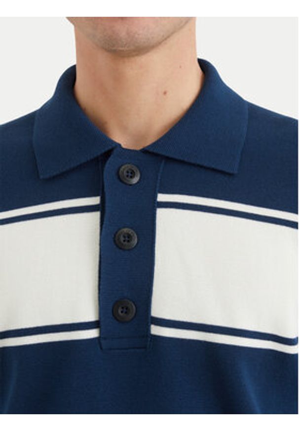 Marc O'Polo Polo 522 5042 60048 Granatowy Regular Fit. Typ kołnierza: polo. Kolor: niebieski. Materiał: bawełna